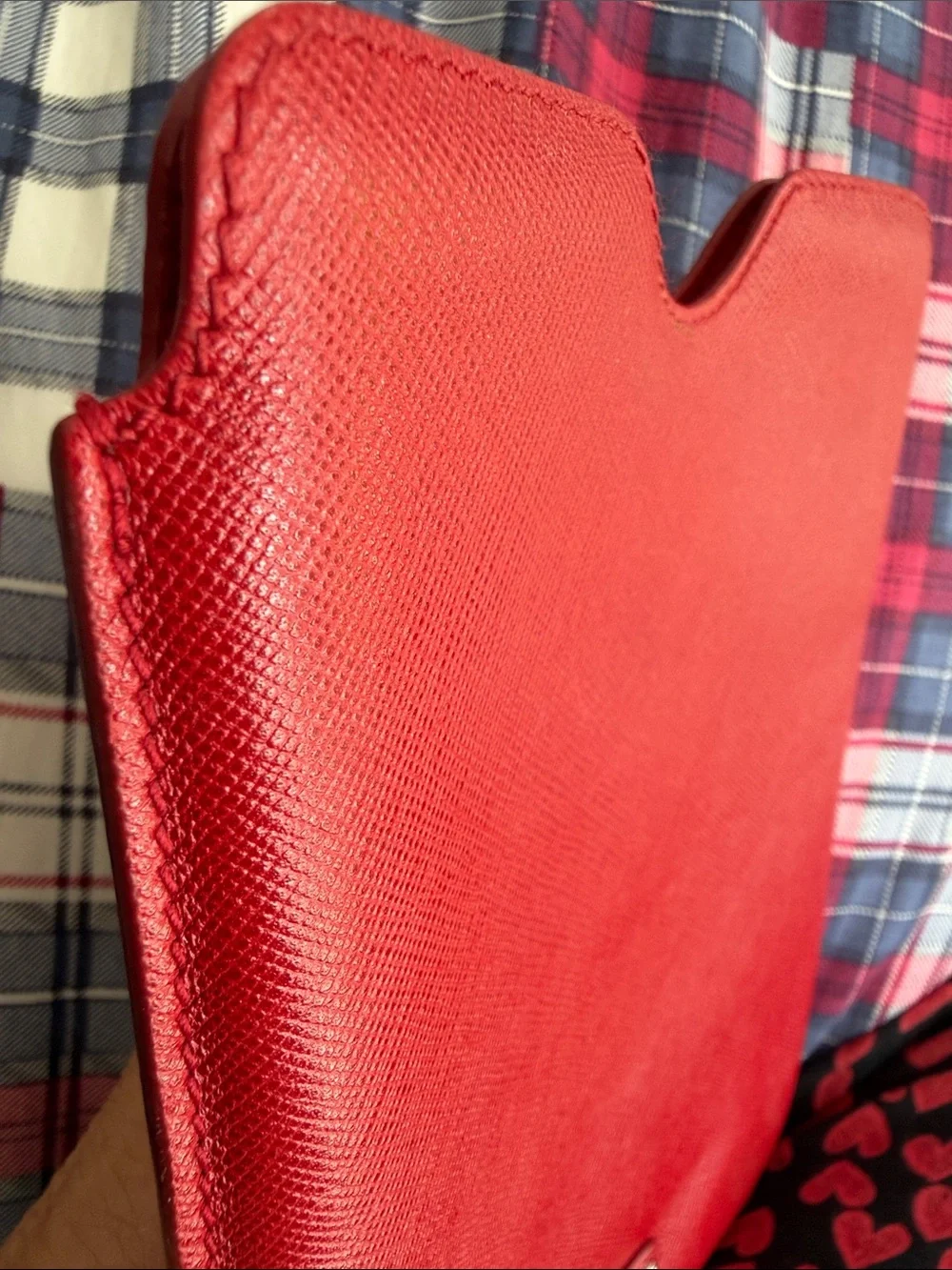Authentic Prada Red Saffiano Leather iPad Mini Sleeve Case Made in Italy